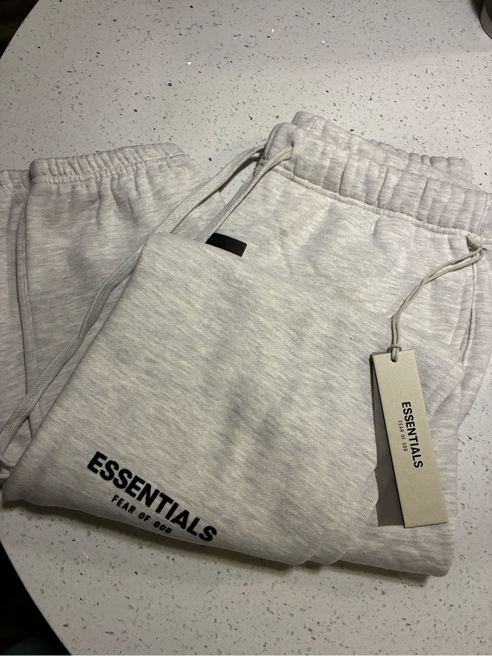Fear of God ESSENTIALS Light Oatmeal Sweatpants